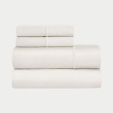 Egyptian Cotton Sateen Embroidered Sheet Set 1500 Thread Count